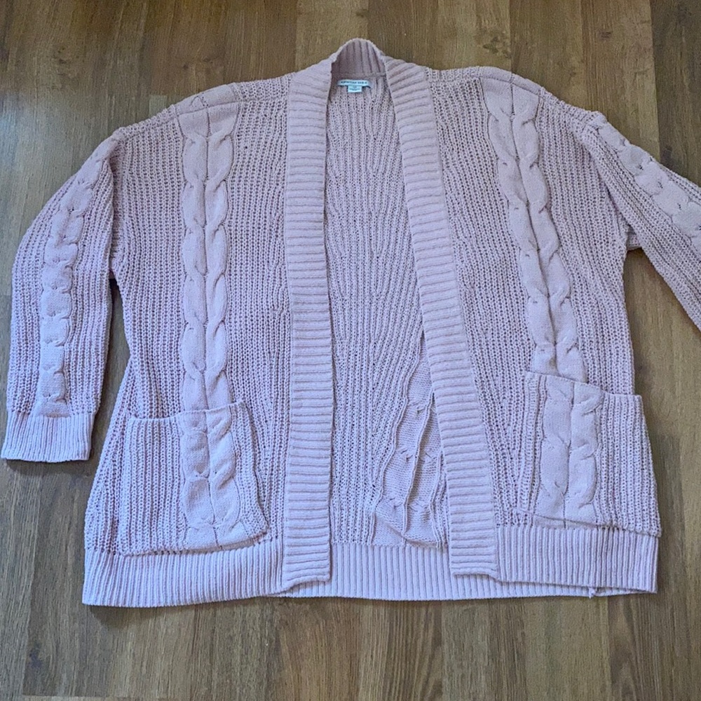 Pink American Eagle cardigan
